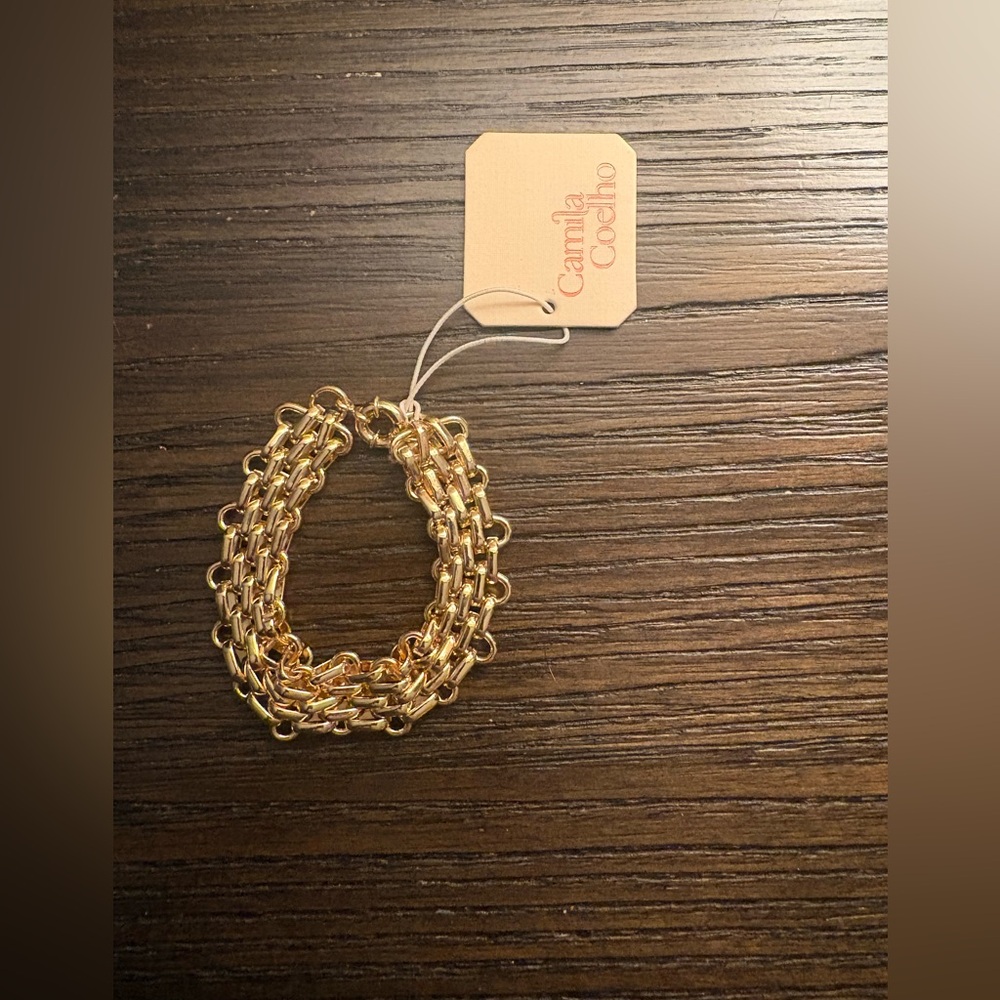 NEW Camila Coelho Gold Chain Bracelet